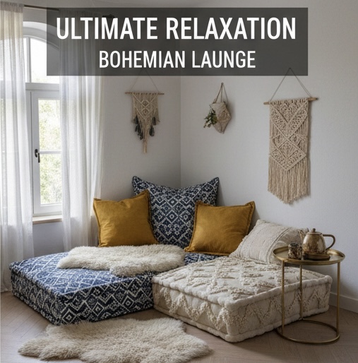 Cozy floor cushion corner